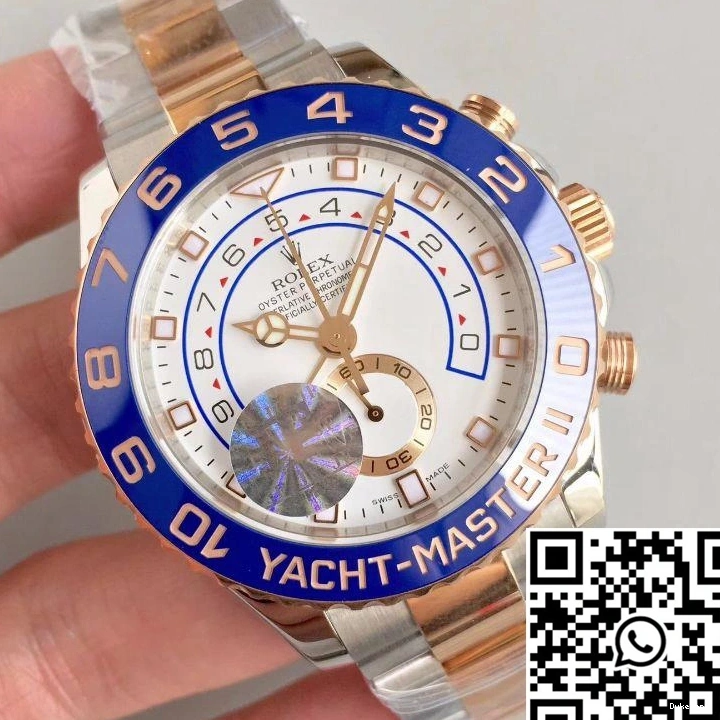 Dial JF Rolex Factory 116681 II Master White Yacht Gold Rose 0415